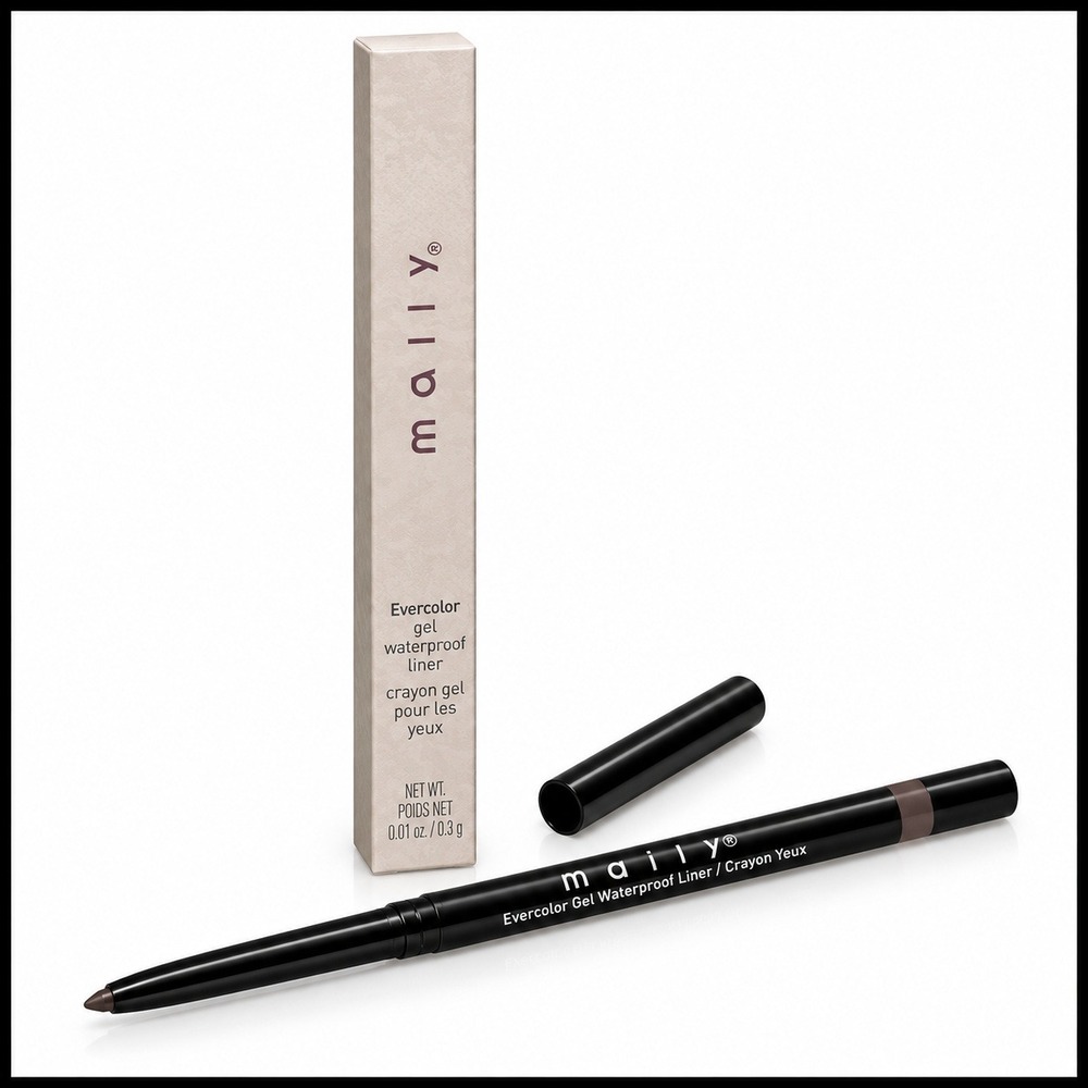 Mally Evercolor Gel Waterproof Liner Walnut Dark Brown Eye Pencil 0.01oz NEW